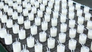 manufacture process of container candle